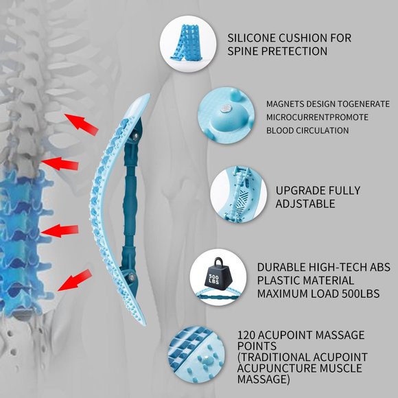 TPVEEN Back Stretcher, Lumbar Back Pain Relief Device - Picture 4 of 4